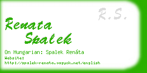 renata spalek business card